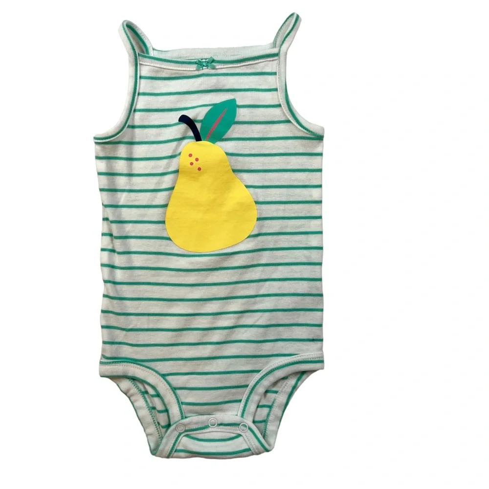 Carters 18M 5 Piece Baby Girl Casual Thin Strap Onesies - Picture 6 of 8